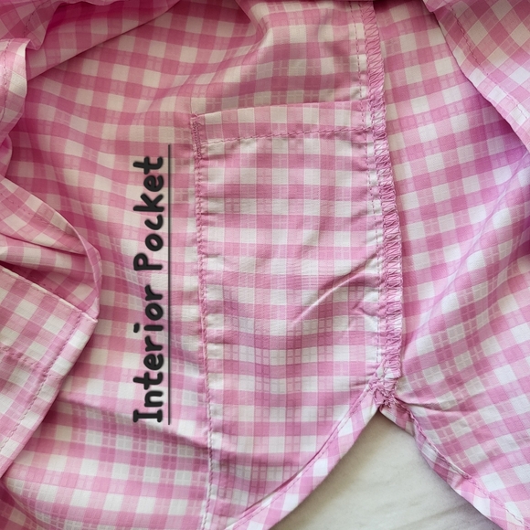 COLUMBIA Anytime Lite Sleeveless Shirt - Pink Gingham - Size S (NWT) - Picture 9 of 16